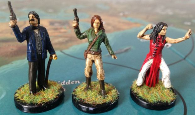 Duke Dudley (British Lord), Sharon Hunter (Daring Photographer), Li Mei Chen (Night Club Singer)