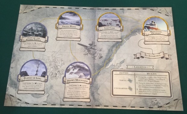 The new board. Good luck finding space on your dining room table for this along with all the other bits you already need to play the game.