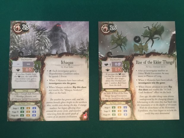 Notice the small print in the 'setup' section of the Elder Things card. You only get to use the Antarctica board if specifically told to.