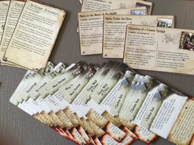 Some of the new Mystic Ruins locations. These add some interest to other locations around the board.