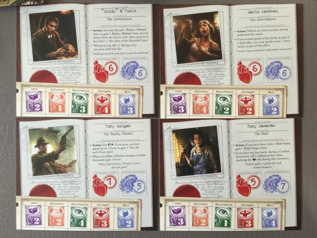 The new investigators. I quite like Skids' ability to trade for items. I think items are essential to rounding out your character's abilities.