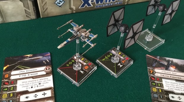 I broke one of the TIE Fighters putting it together. Good job I had some superglue handy.