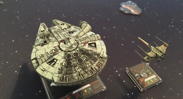 I teamed up Han, not with Luke, but with Biggs. Biggs acts as a decoy.