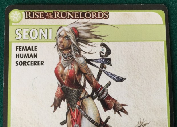Seoni. Female, human, sorcerer. Nearly dead.